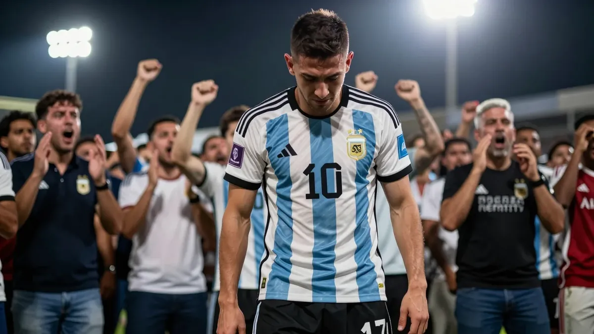 El delantero argentino Julián Álvarez fue abroncado por la afición del Atlético Madrid durante el partido contra...
